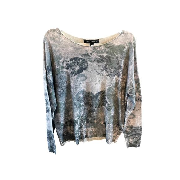 Skull Cashmere Tie Dye Cashmere Sweater Small* - Picture 2 of 6